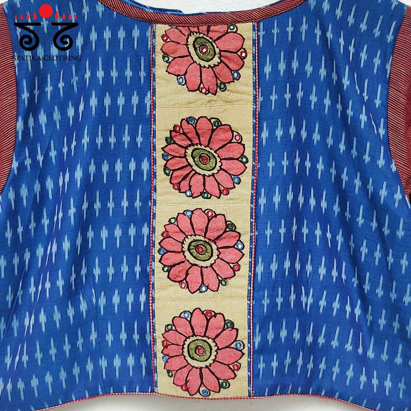 Ikat - Pen Kalamkari Handcrafted Blouse