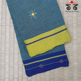 Lambani Handembroidery on Patteda Anchu Saree