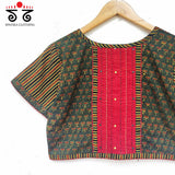 The Ajrak Pintuck Blouse