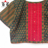 The Ajrak Pintuck Blouse