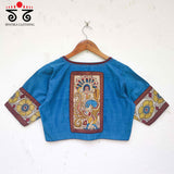 Pen Kalamkari Patchwork Blouse