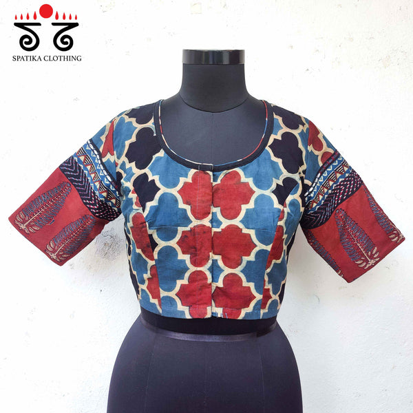 Ajrak Hand Embroidered Blouse - New!