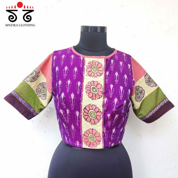 Ikat - Pen Kalamkari Handcrafted Blouse