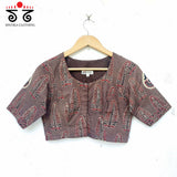 Ajrak Inlay Blouse New!