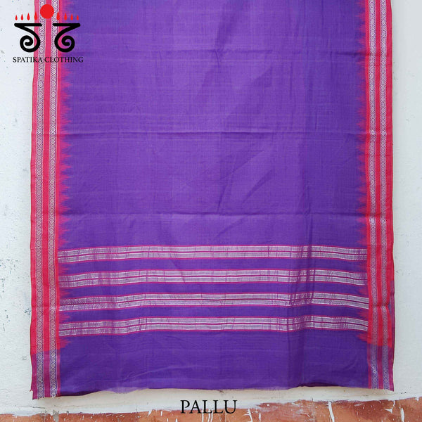 Ponduru Handspun Cotton Saree - Jamdhani Blouse!