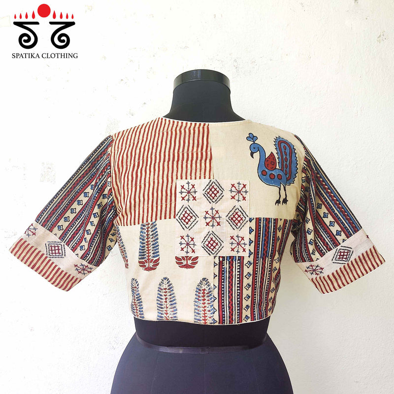 Ajrak Collage Blouse - New!