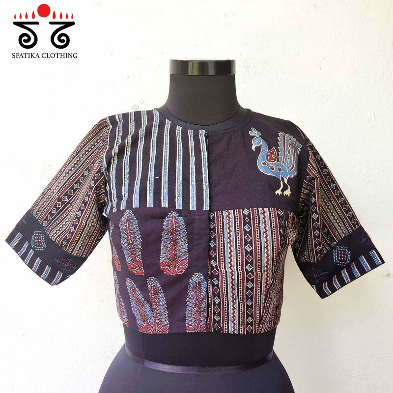 Ajrak Collage Blouse - New!