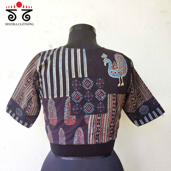 Ajrak Collage Blouse - New!