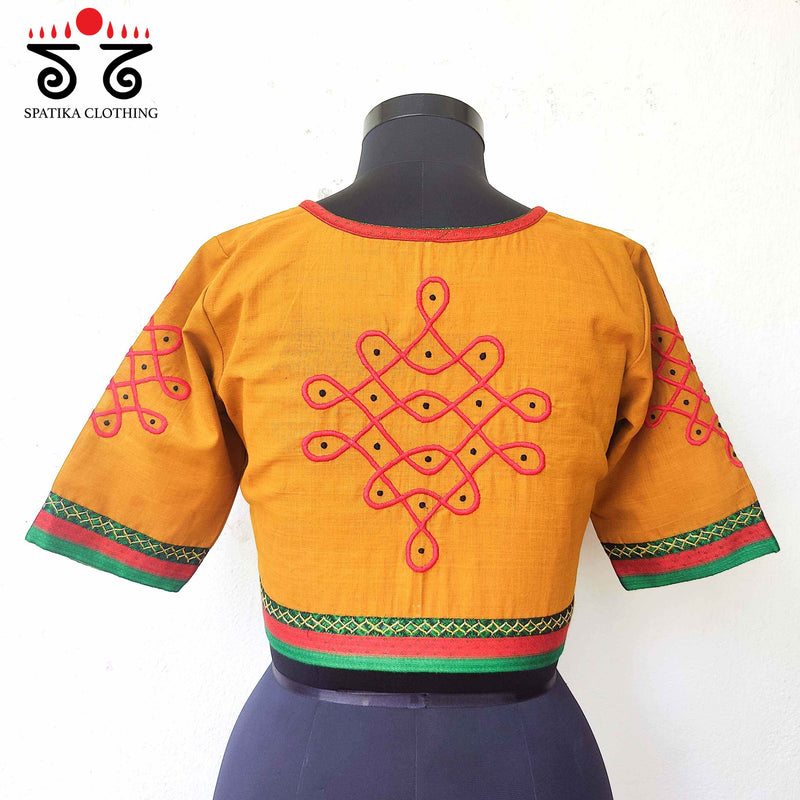 The Kolam Blouse - With Lambani Embroidery!