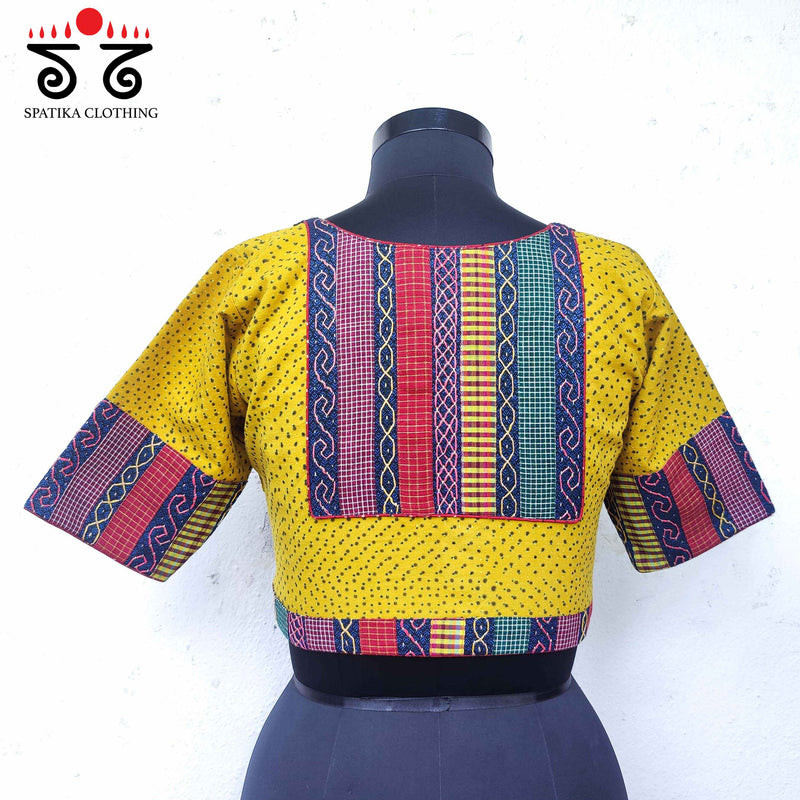 The Ajrak Patchwork Blouse New