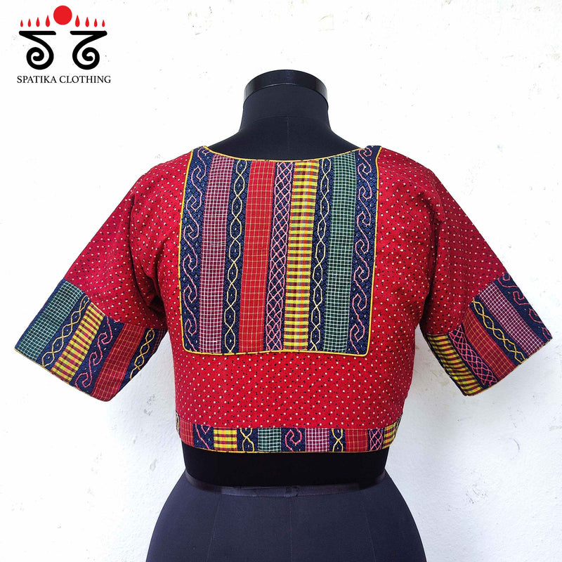 The Ajrak Lambani Patchwork Blouse - New