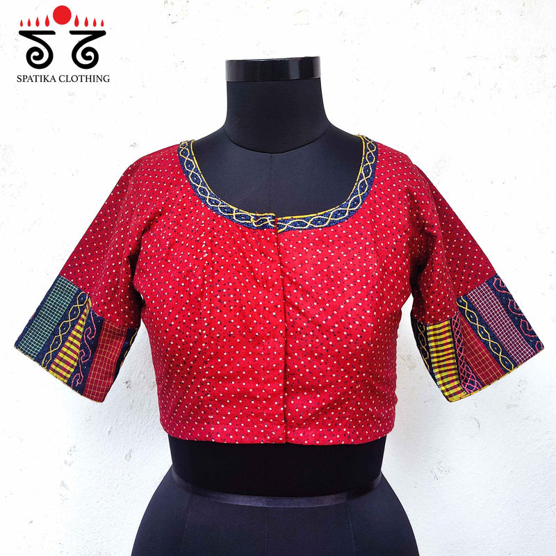 The Ajrak Lambani Patchwork Blouse - New