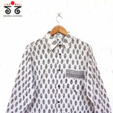 Hand Block-Printed Men's Shirt - NEW!