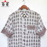 Hand Block-printed Men's Shirt - New!