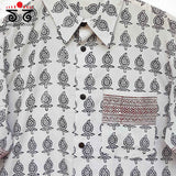 Hand Block-printed Men's Shirt - New!