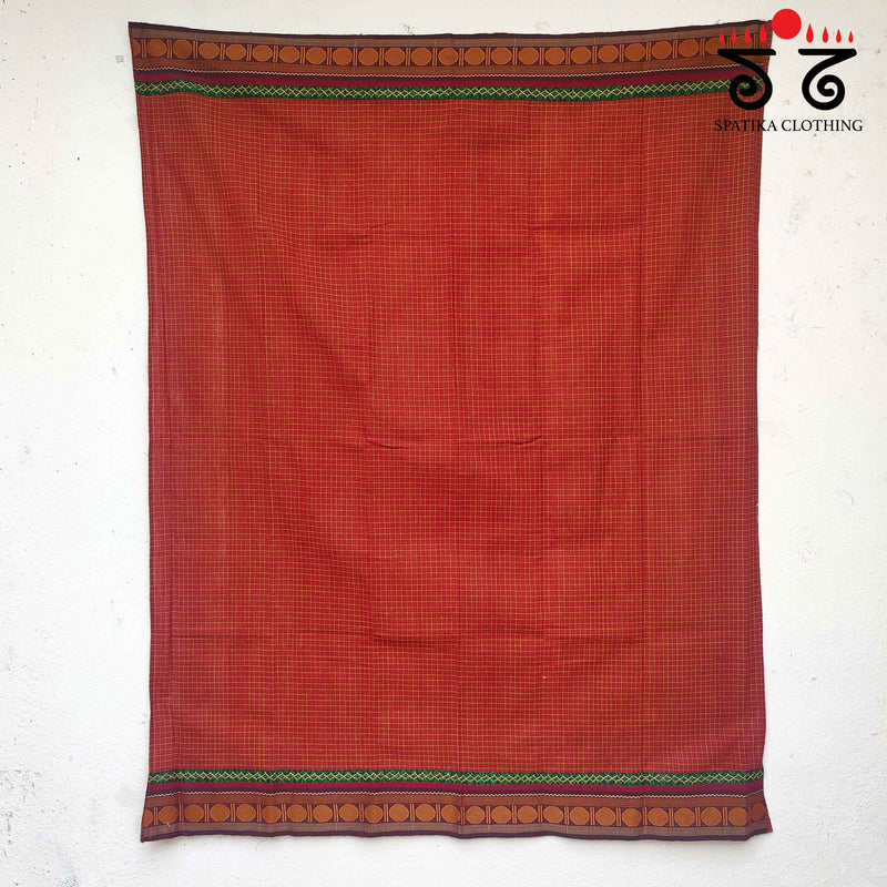 Kanchipuram Cotton Hand Embroidered Blouse Fabric New!