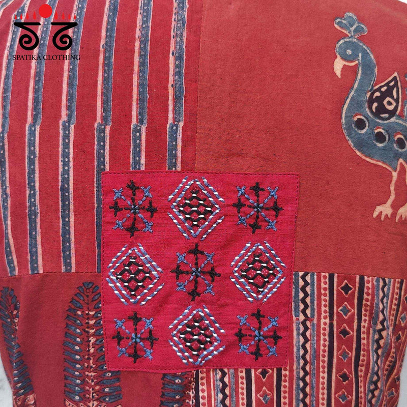 Ajrak Collage Blouse - New!