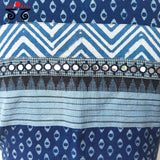 Ajrak Hand embroidered Blouse - Sleeveless!