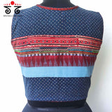 Ajrak Hand embroidered Blouse - Sleeveless!