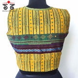 Ajrak Hand embroidered Blouse - Sleeveless!