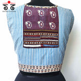 Ajrak Hand embroidered Blouse - Sleeveless!