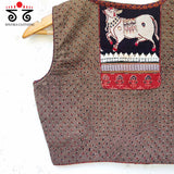 Ajrak Pichwai Blouse - Sleeveless!