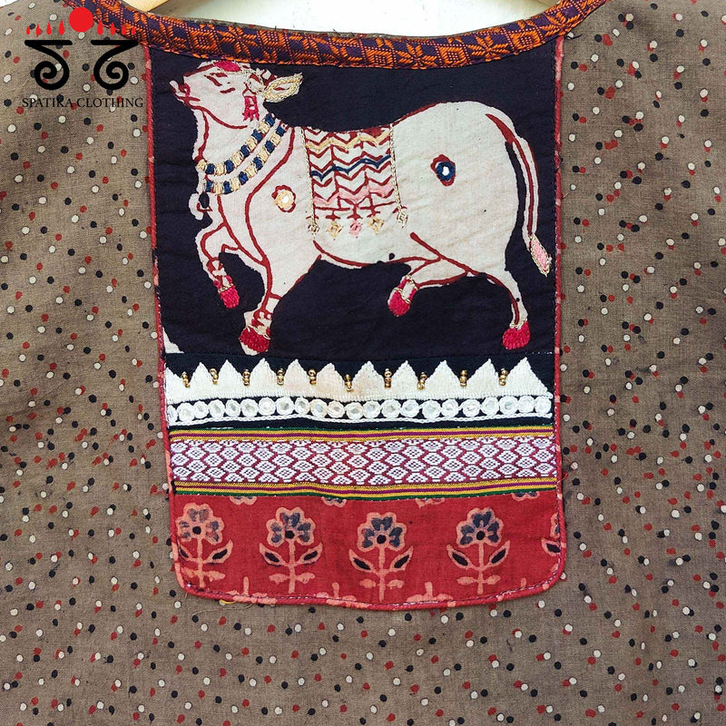 Ajrak Pichwai Blouse - Sleeveless!