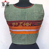 Ajrak Hand embroidered Blouse - Sleeveless!