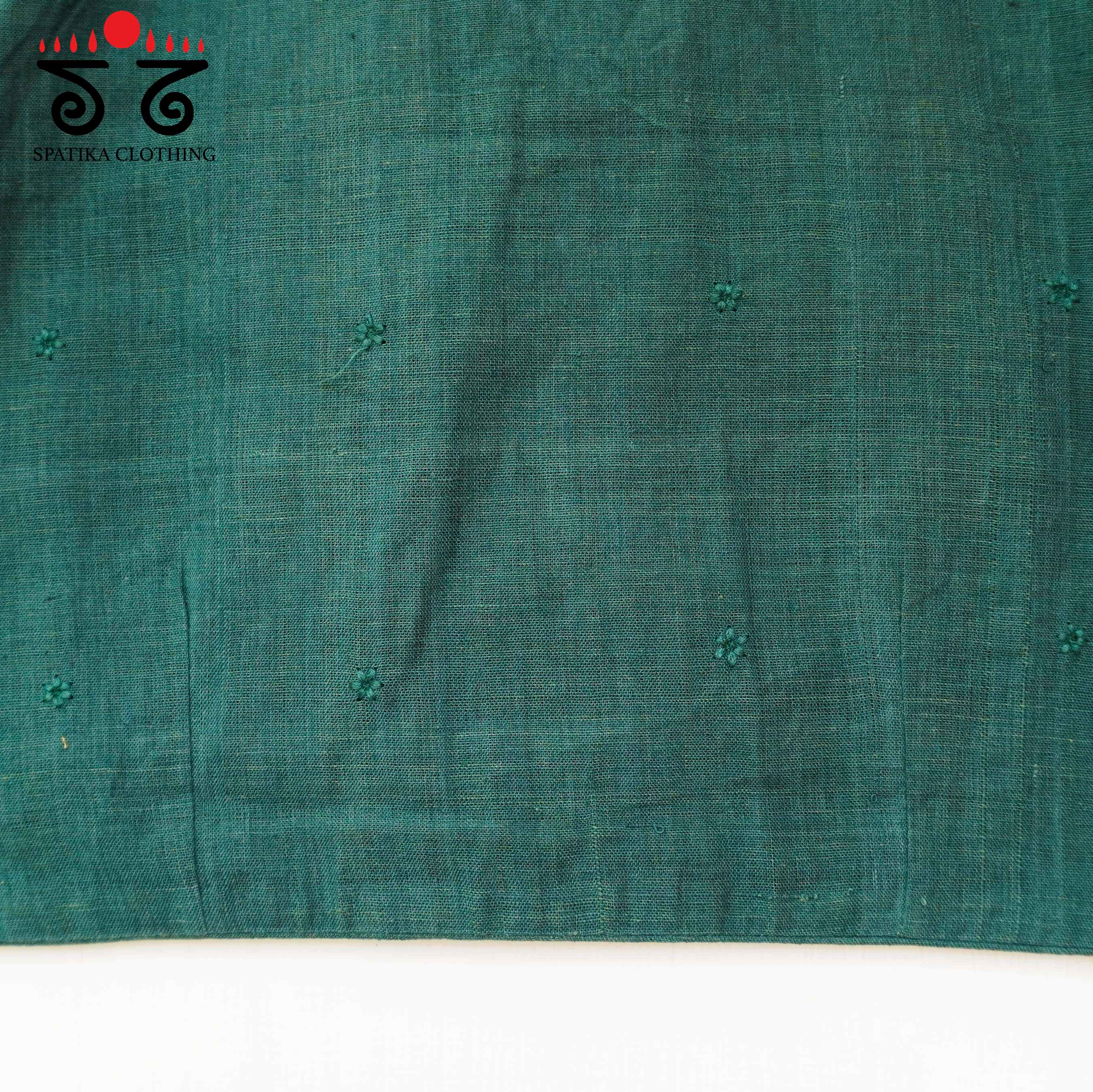 Green Boondhi-Handcrafted Blouse-New!