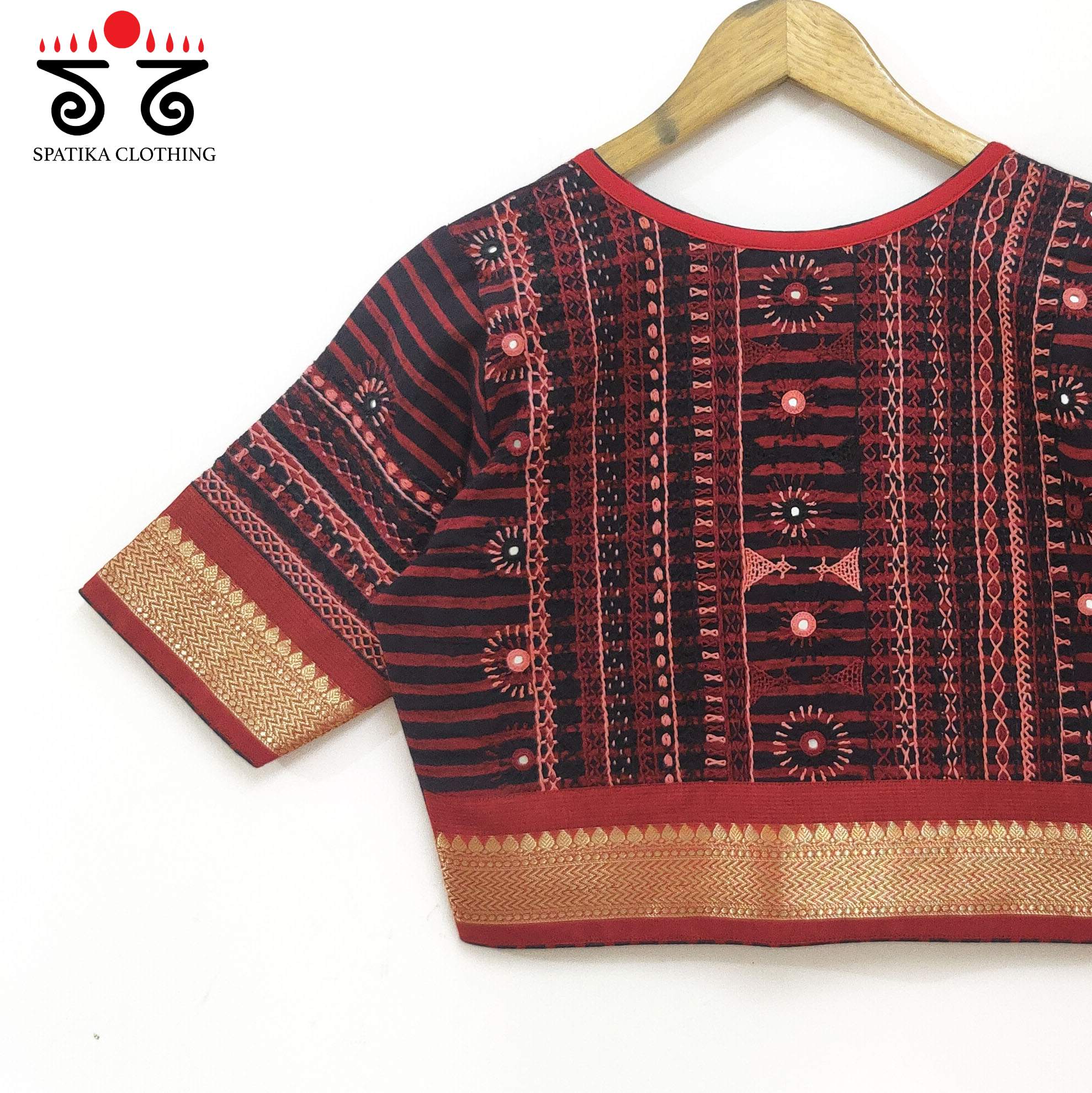 Red Kashi - The Festive Lambani Blouse