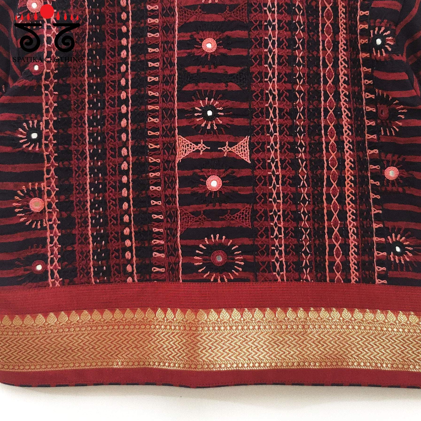 Red Kashi - The Festive Lambani Blouse
