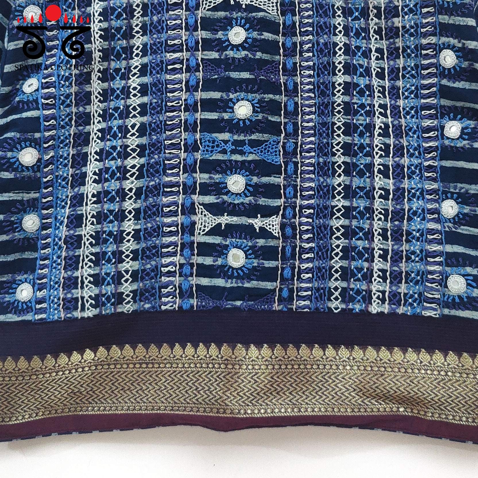 Blue Kashi - The Festive Lambani Blouse
