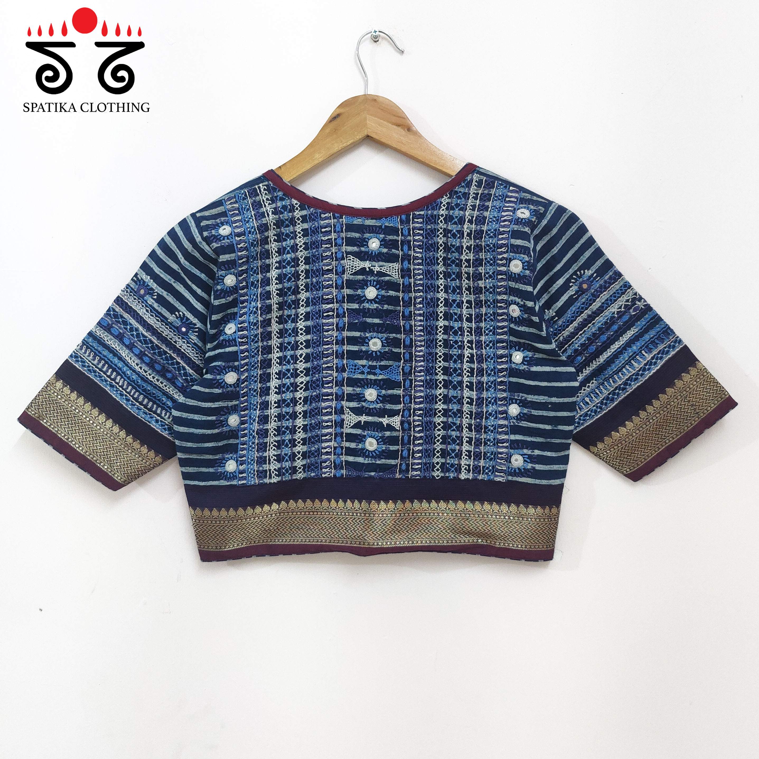 Blue Kashi - The Festive Lambani Blouse