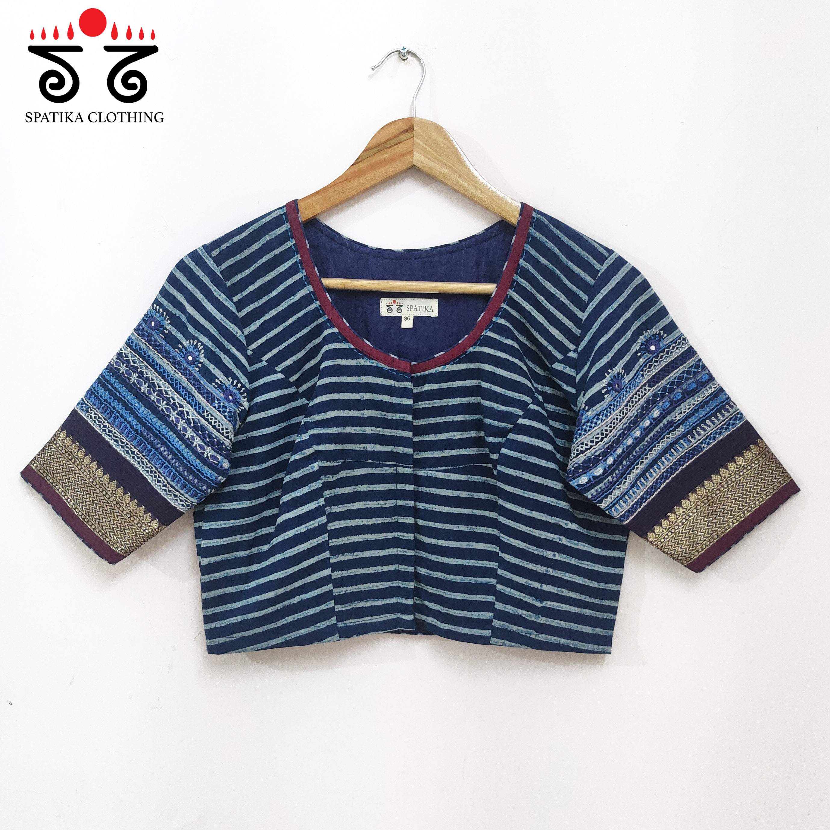 Blue Kashi - The Festive Lambani Blouse