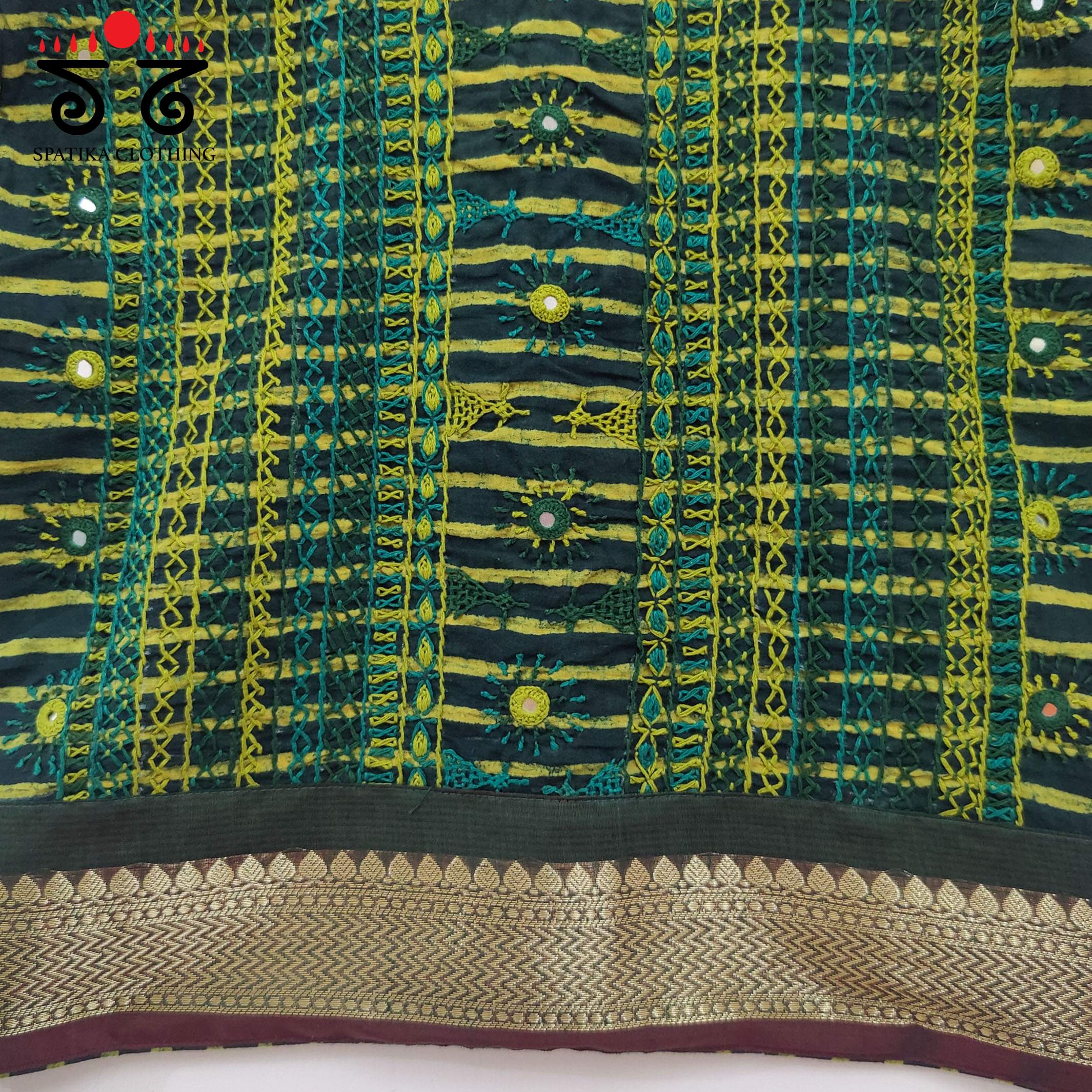 Green Kashi - The Festive Lambani Blouse