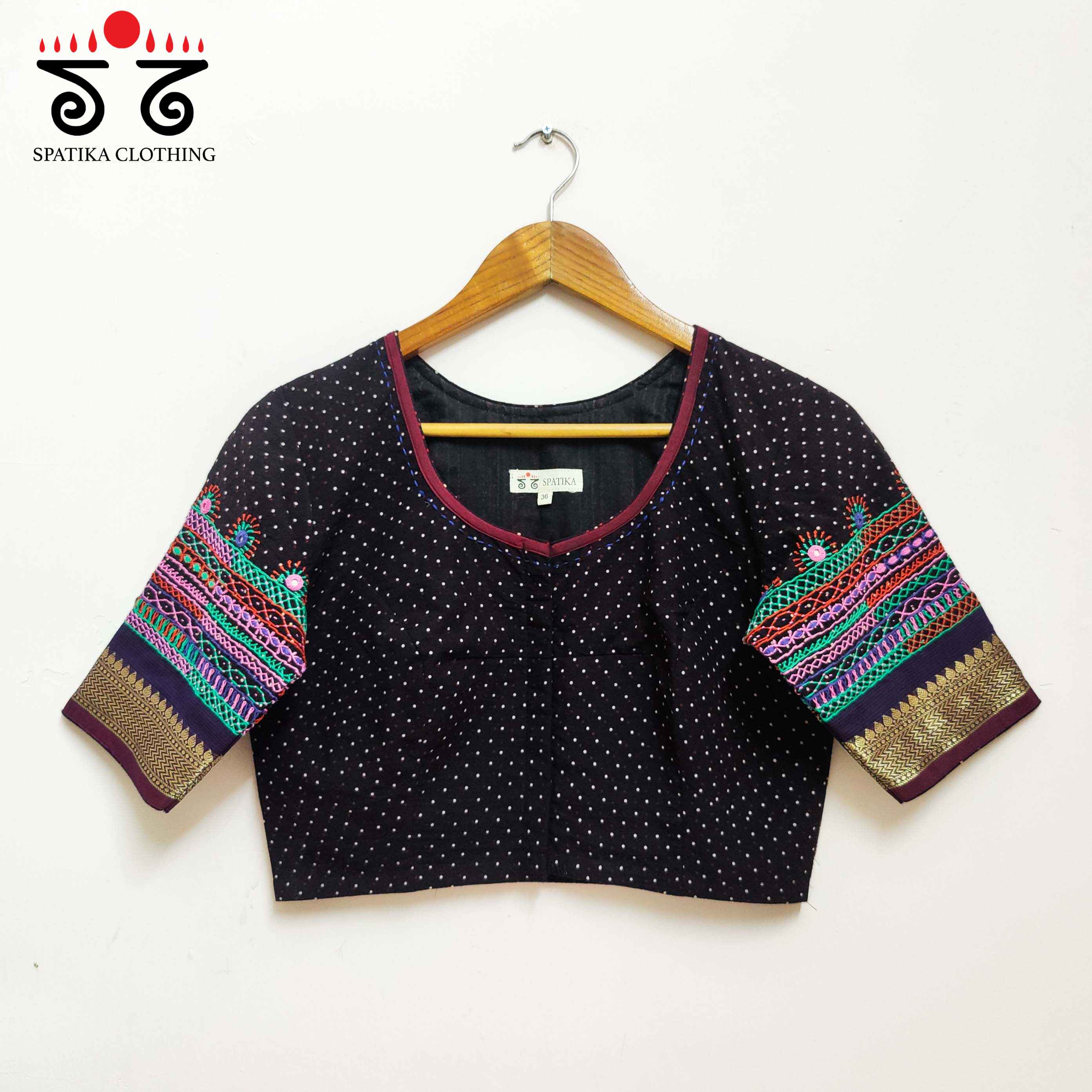 Black Kashi - The Festive Lambani Blouse