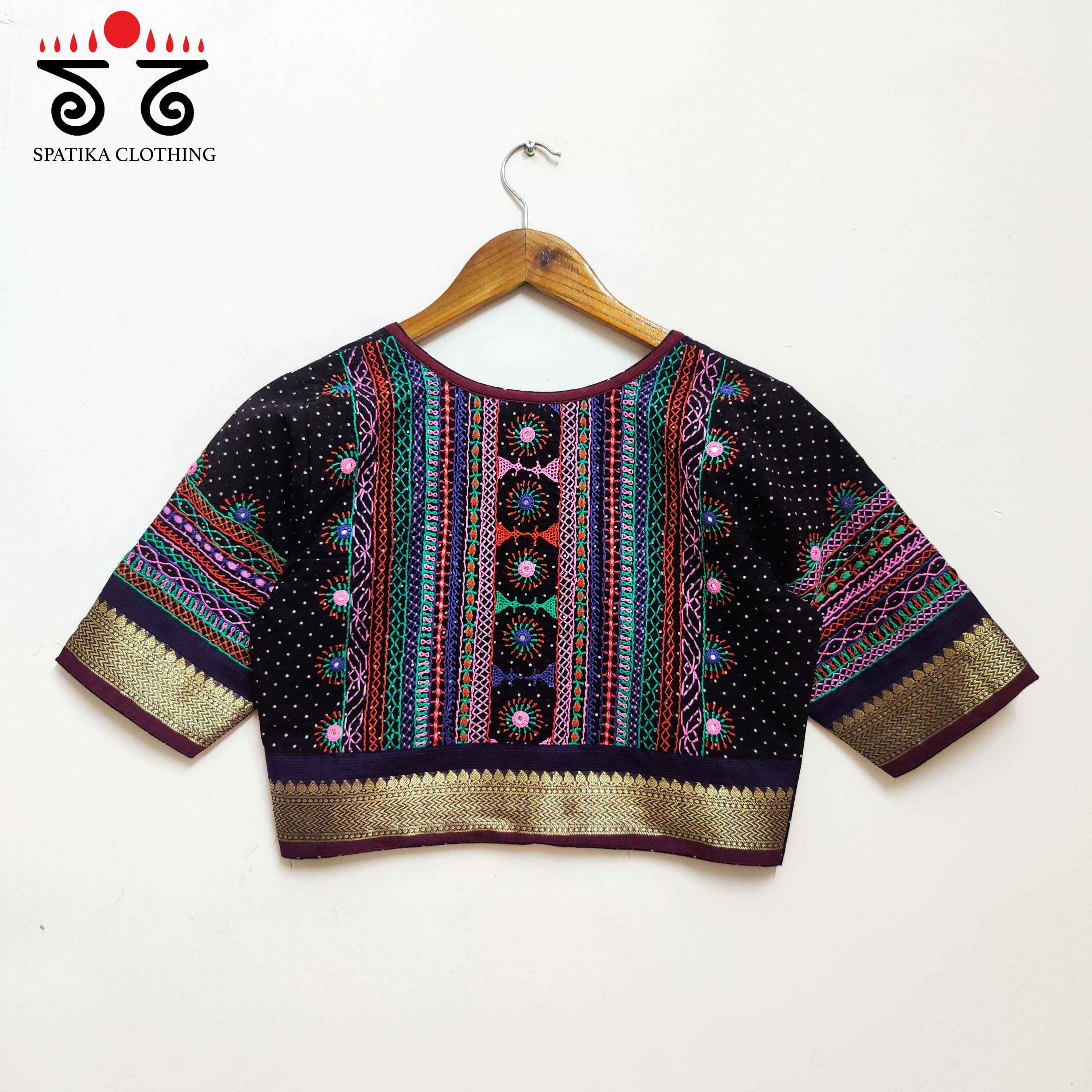 Black Kashi - The Festive Lambani Blouse