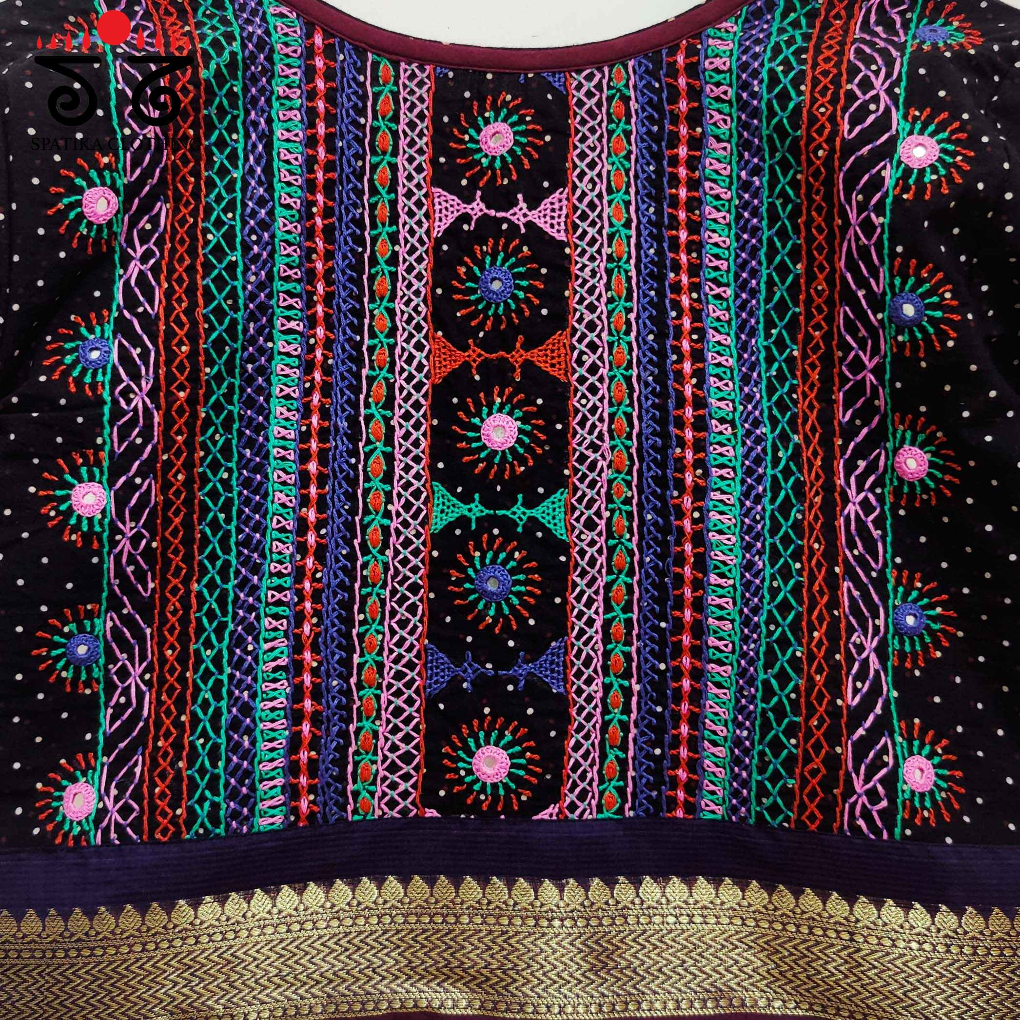 Black Kashi - The Festive Lambani Blouse