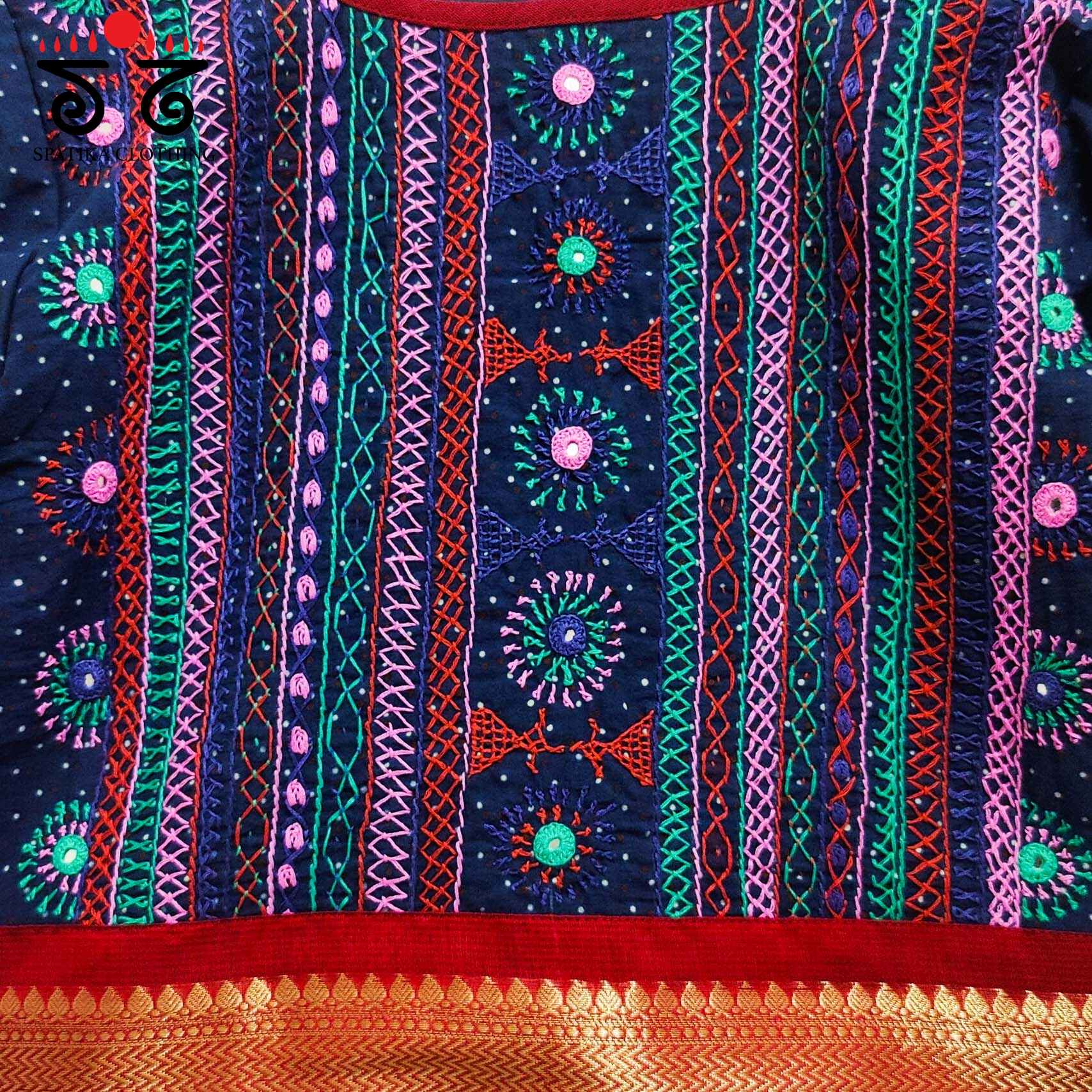 Blue Kashi - The Festive Lambani Blouse