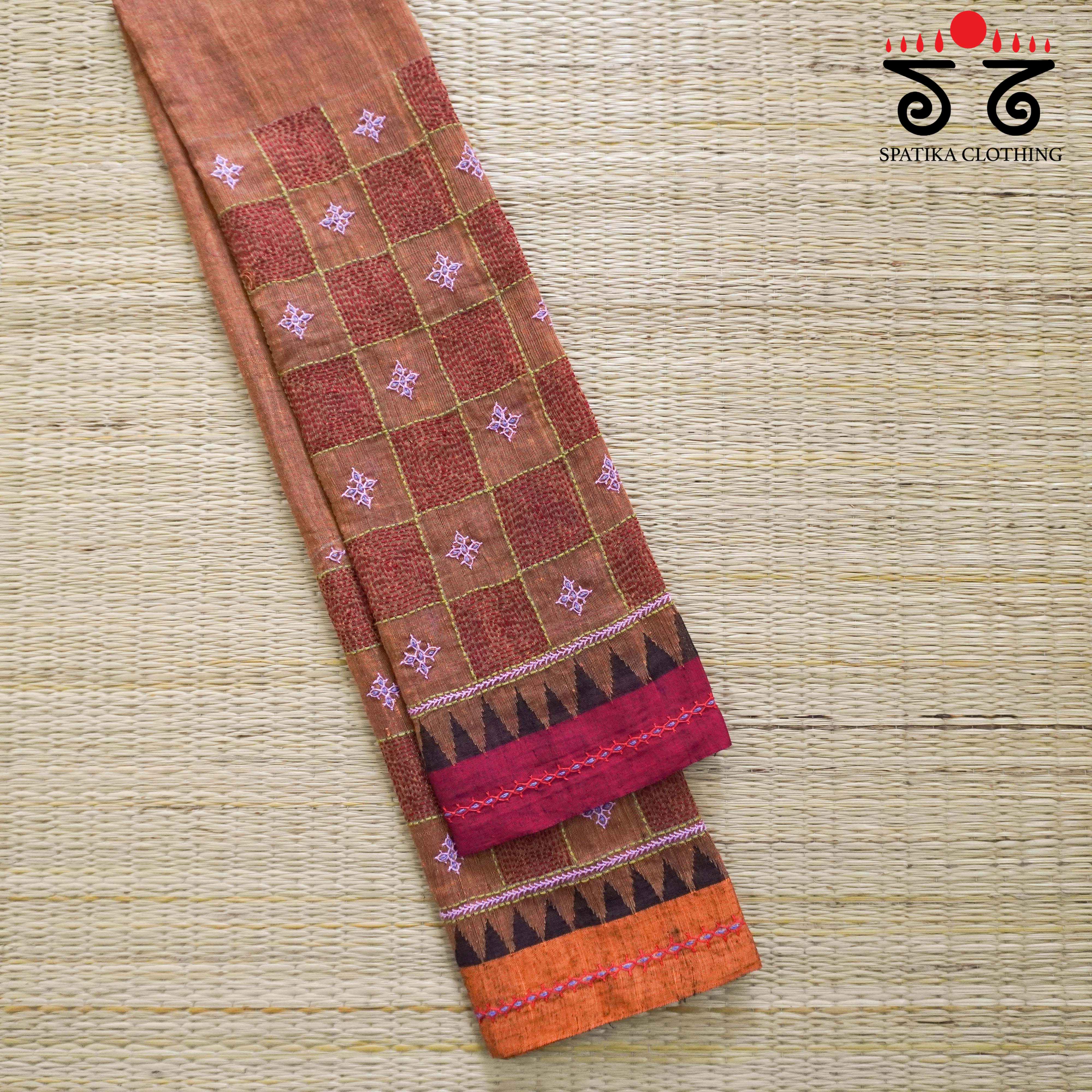 Banjara Hand Embroidered  Andhra Cotton Blouse Fabric
