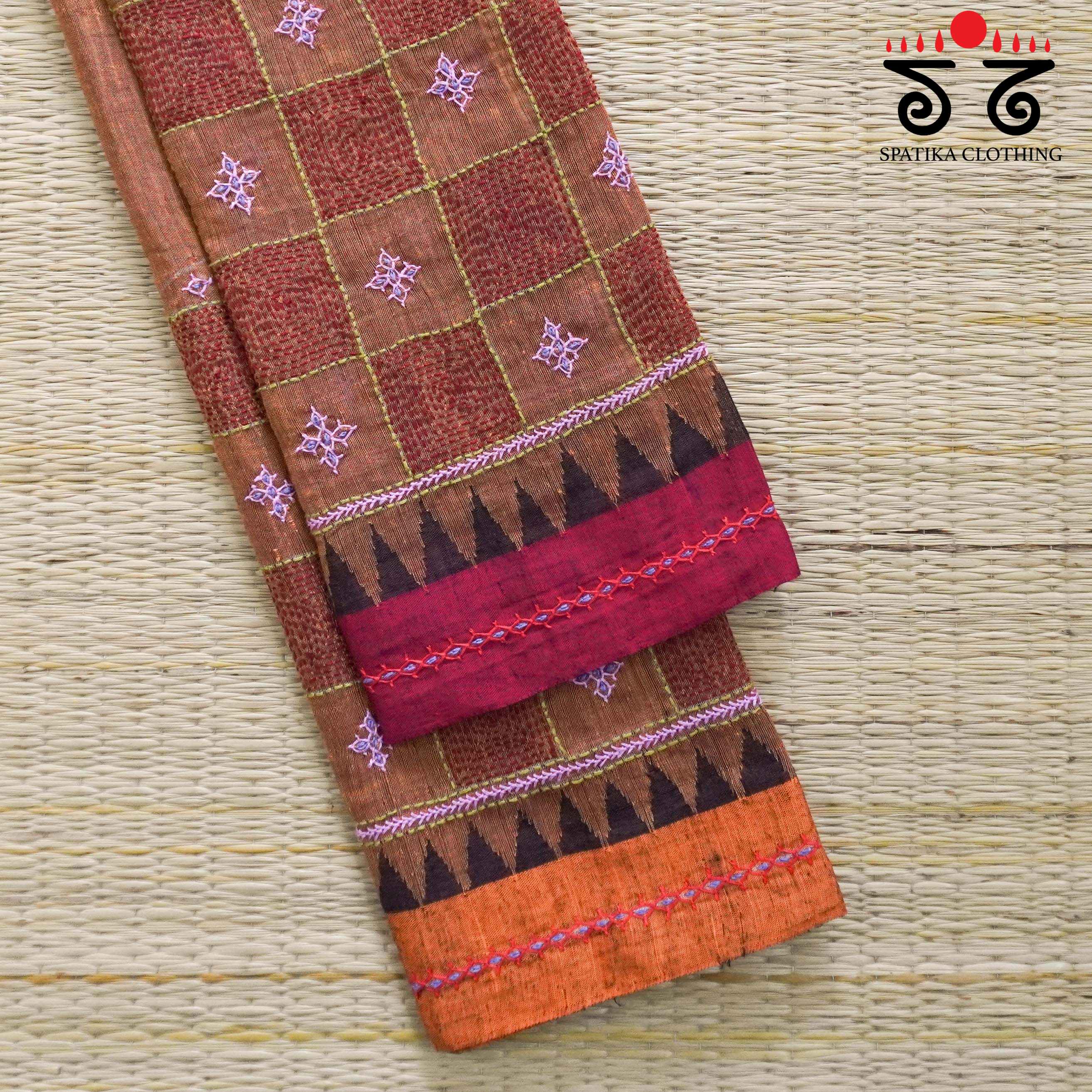 Banjara Hand Embroidered  Andhra Cotton Blouse Fabric