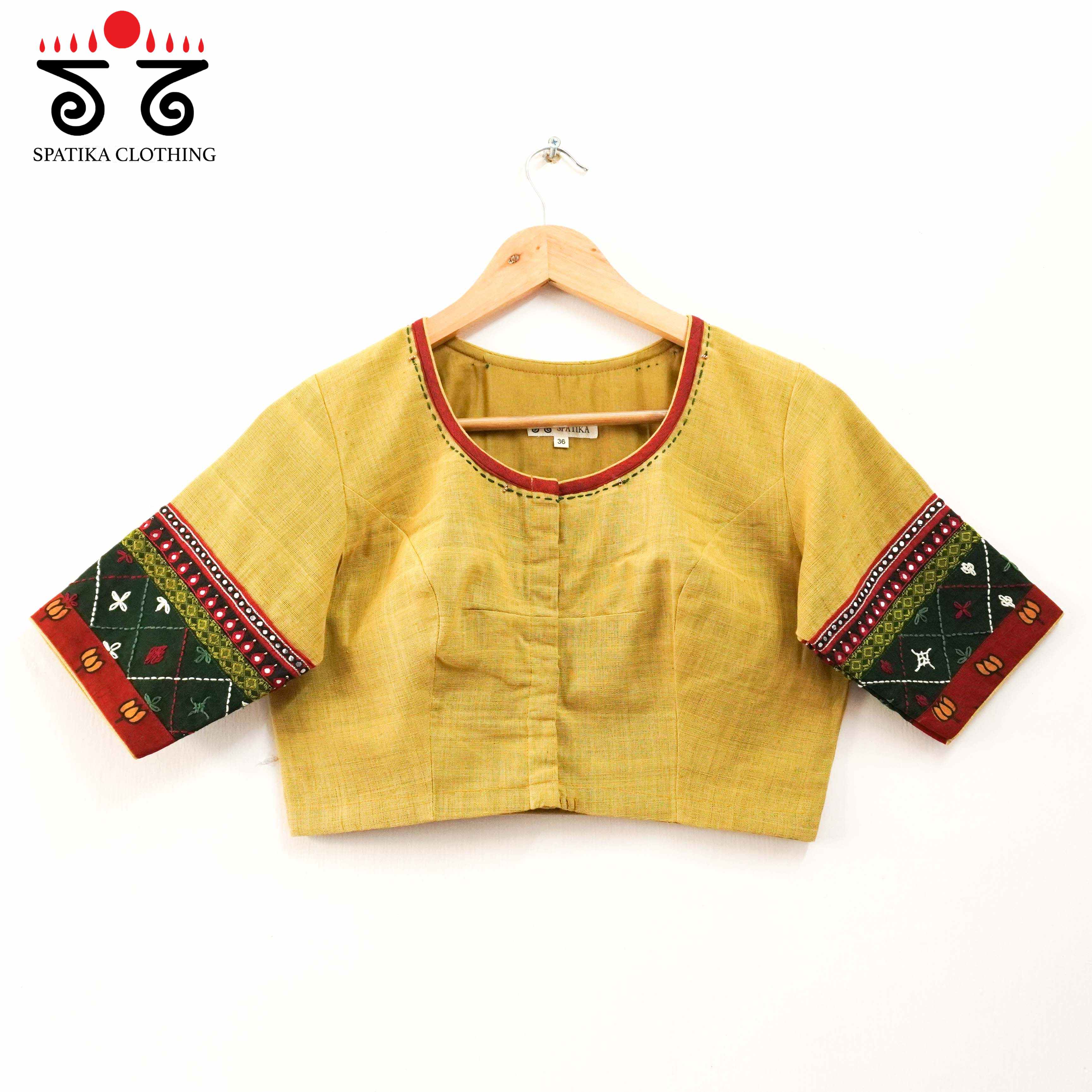 The Morni Yellow Patchwork Blouse