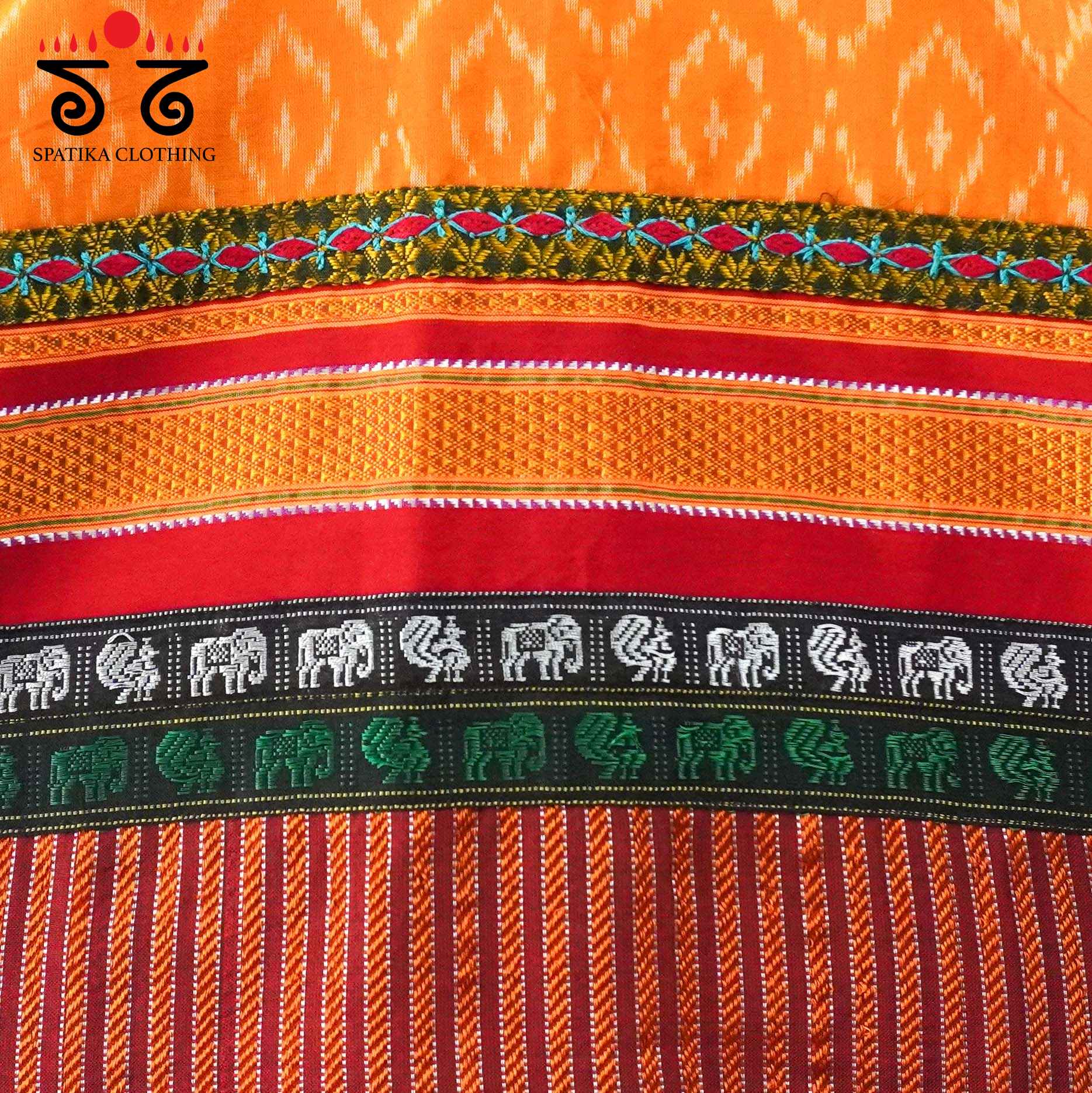 Yellow Ikat Khun-Hand crafted Blouse