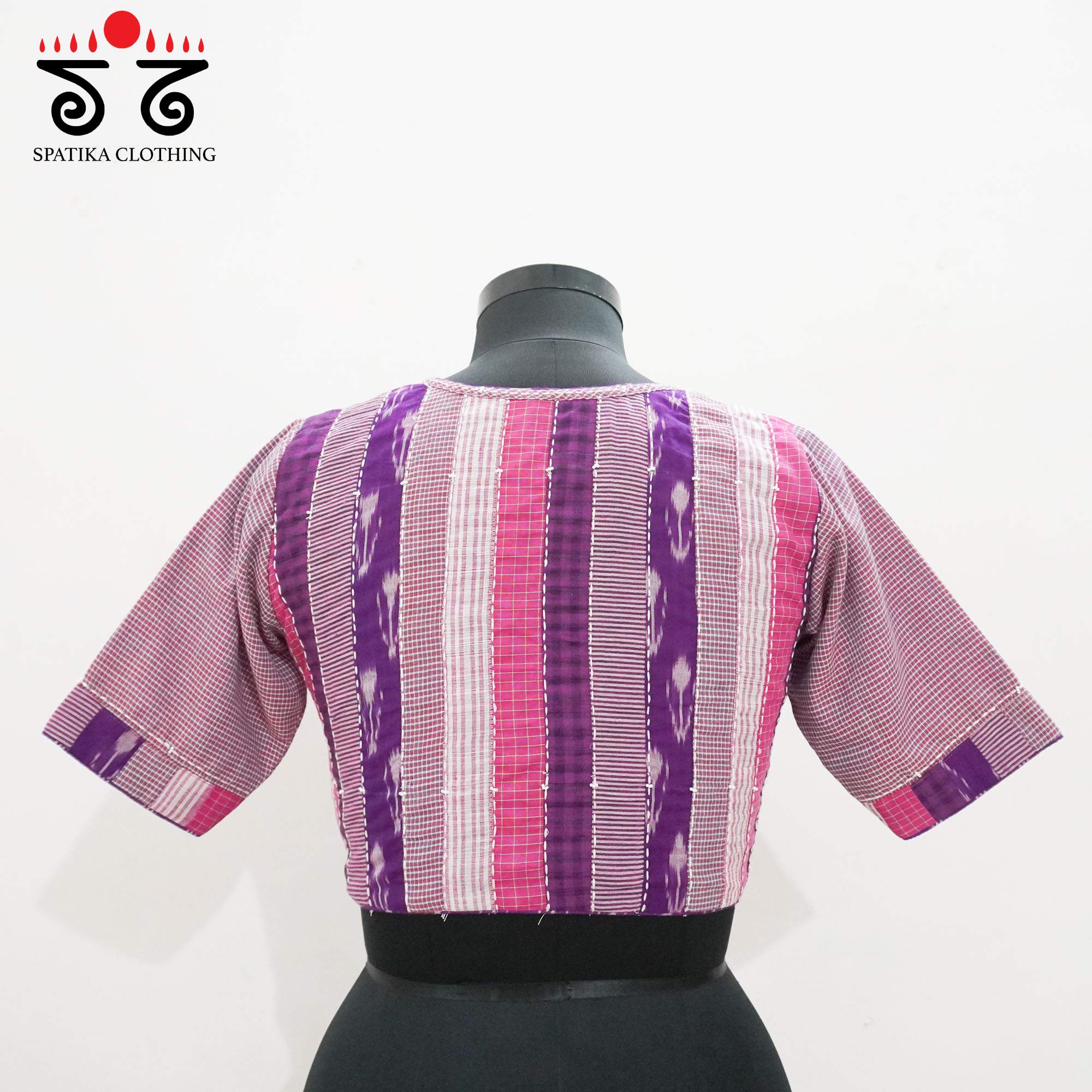 The Monochrome Purple Blouse