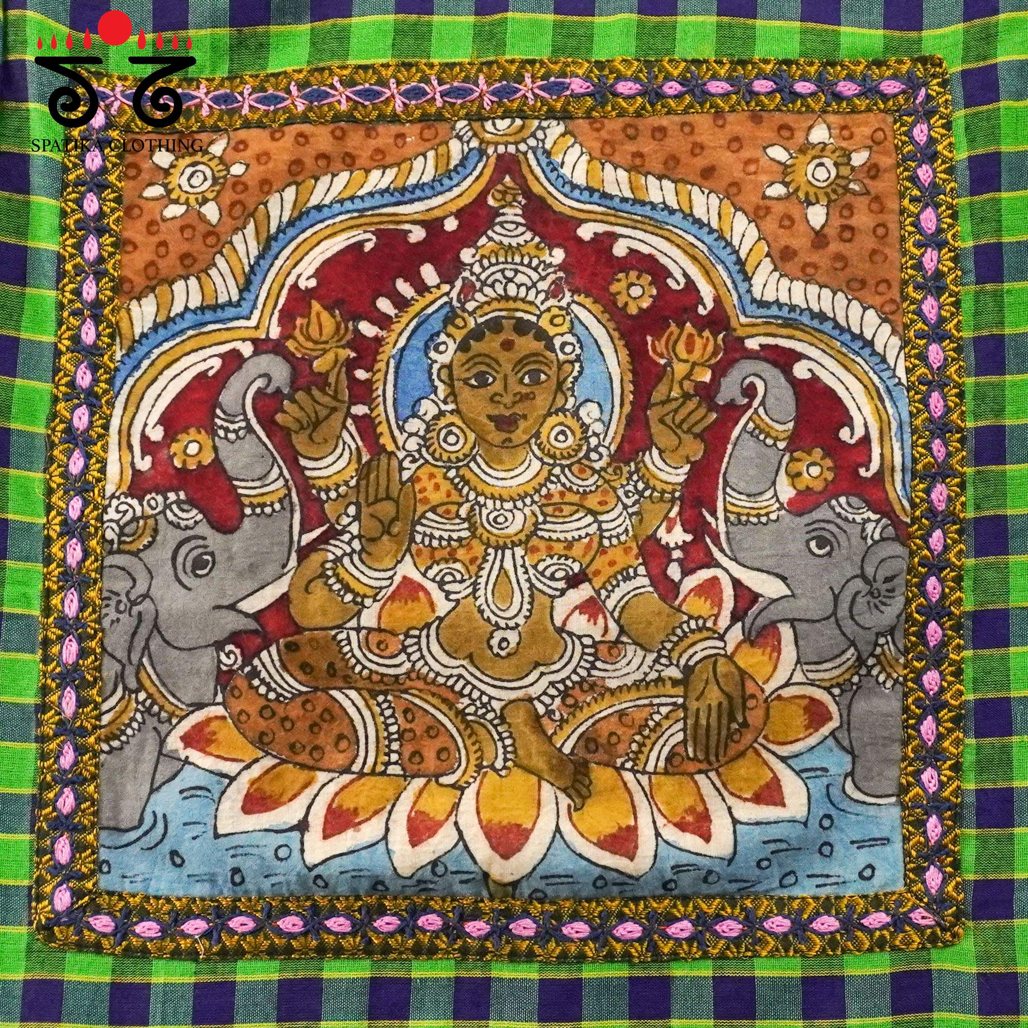 Ashta Lakshmi - Pen Kalamkari Croptop