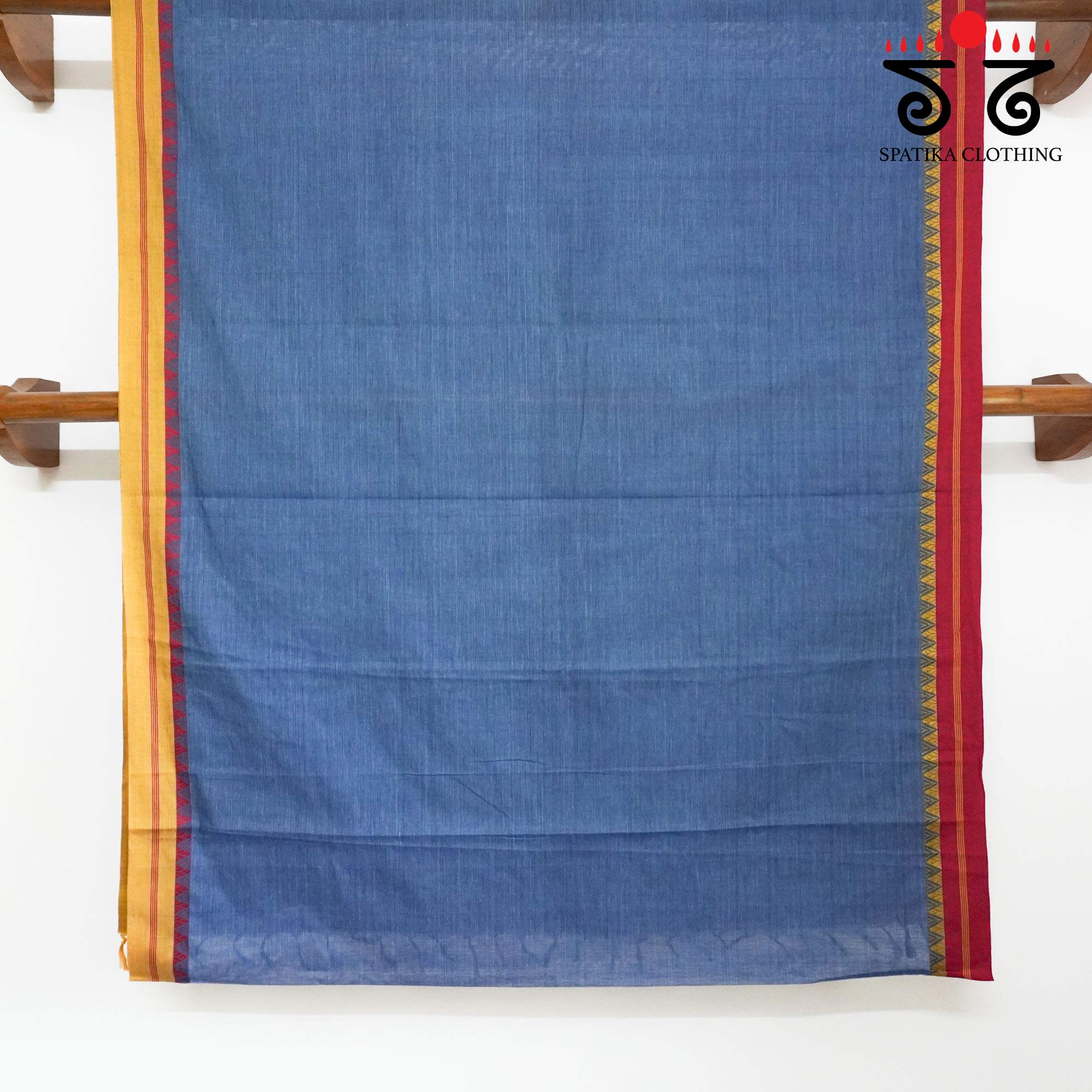 Begampur - Blue Handwoven Cotton Saree
