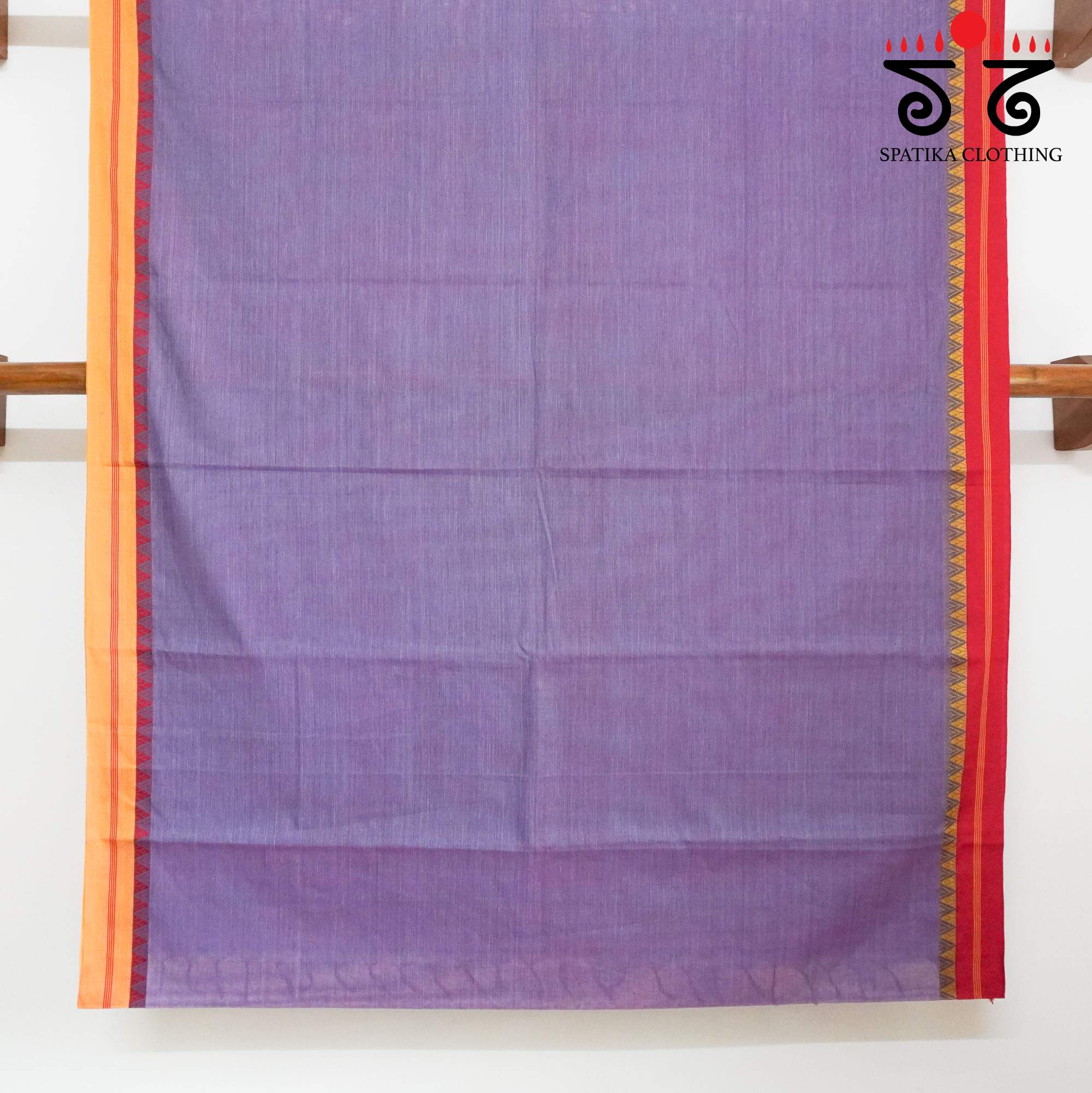 Begampur - Lilac Handwoven Cotton Saree