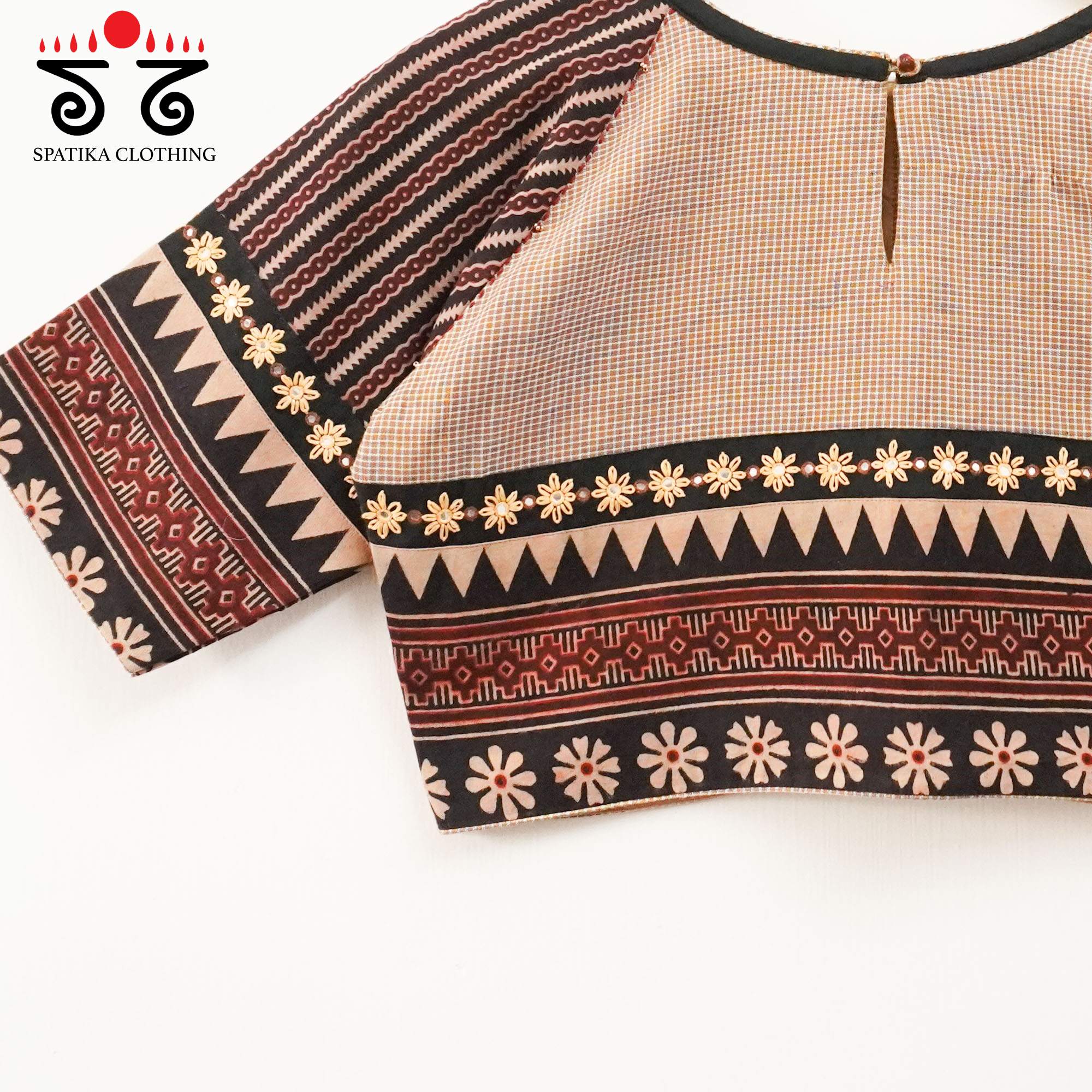 The Kathyayani Beige Blouse