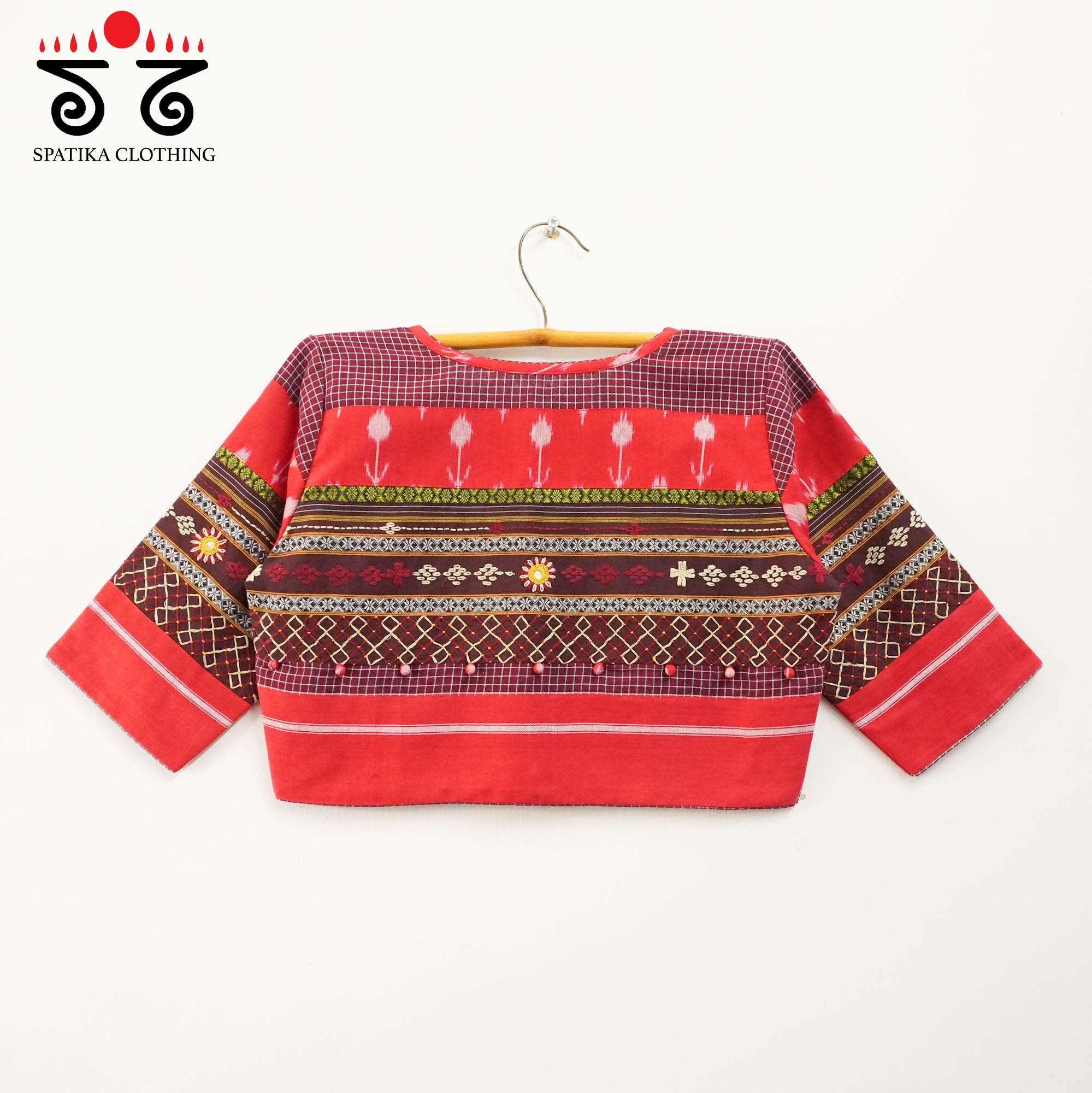 The Patteda Anchu - Red Lambani Blouse
