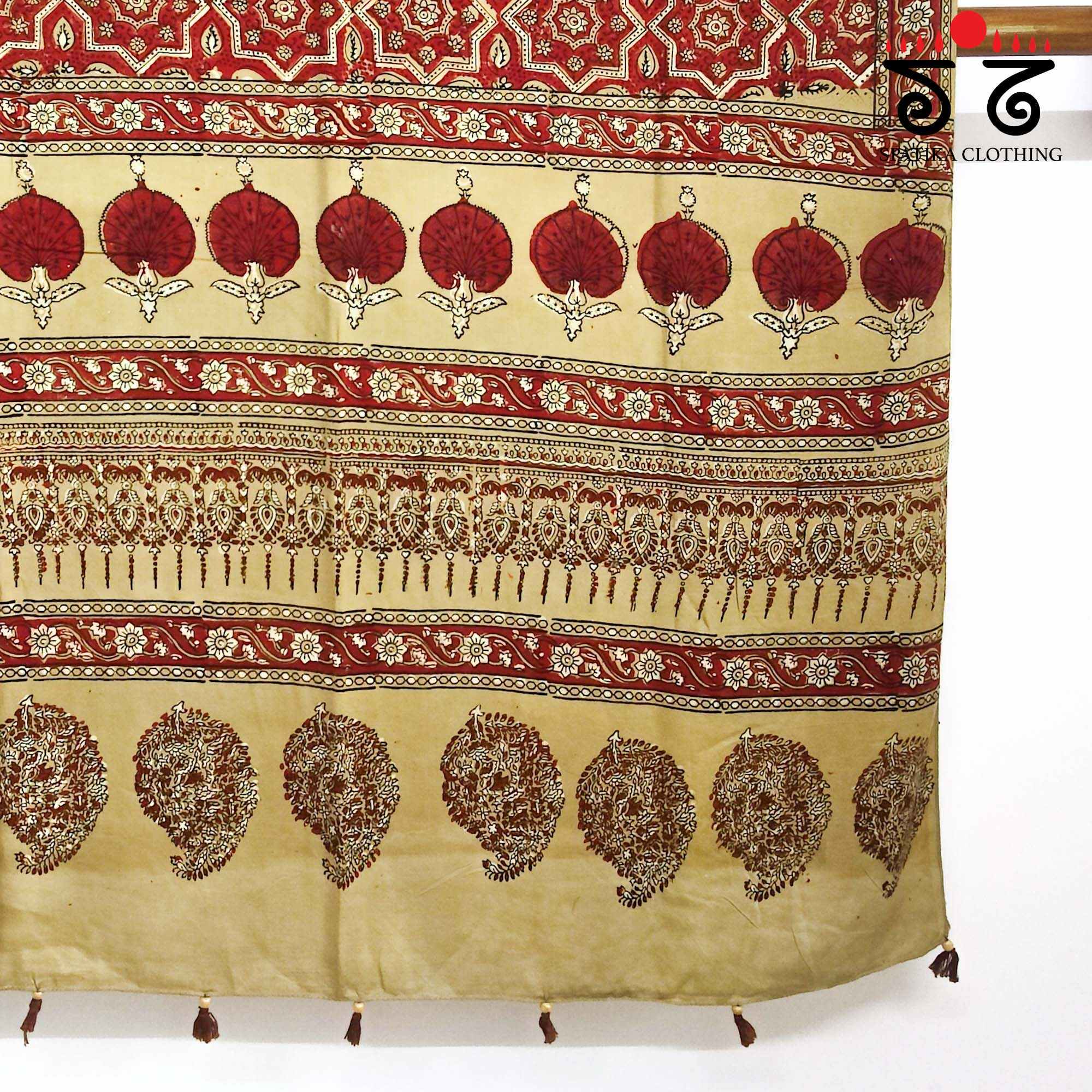 Ajrakh Modal Silk Dupatta